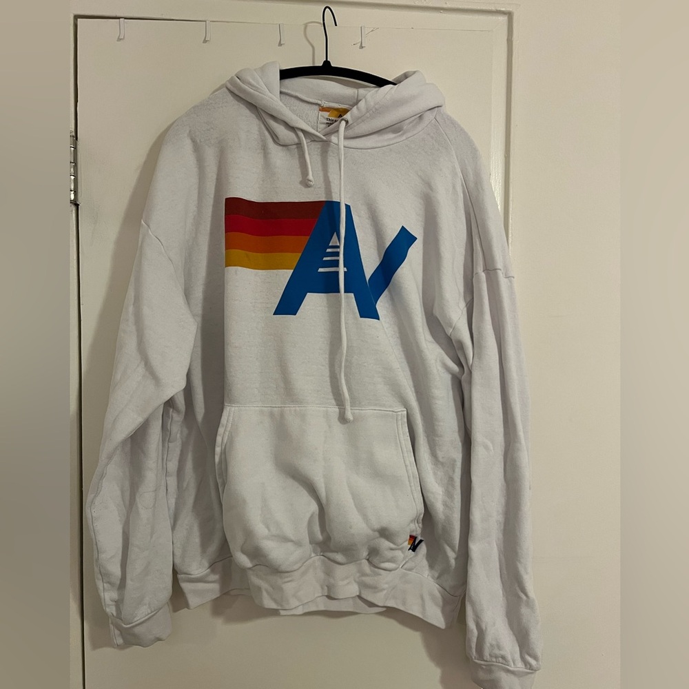 Logo Pullover Relaxed Hoodie, Size XL | Aviator Nation